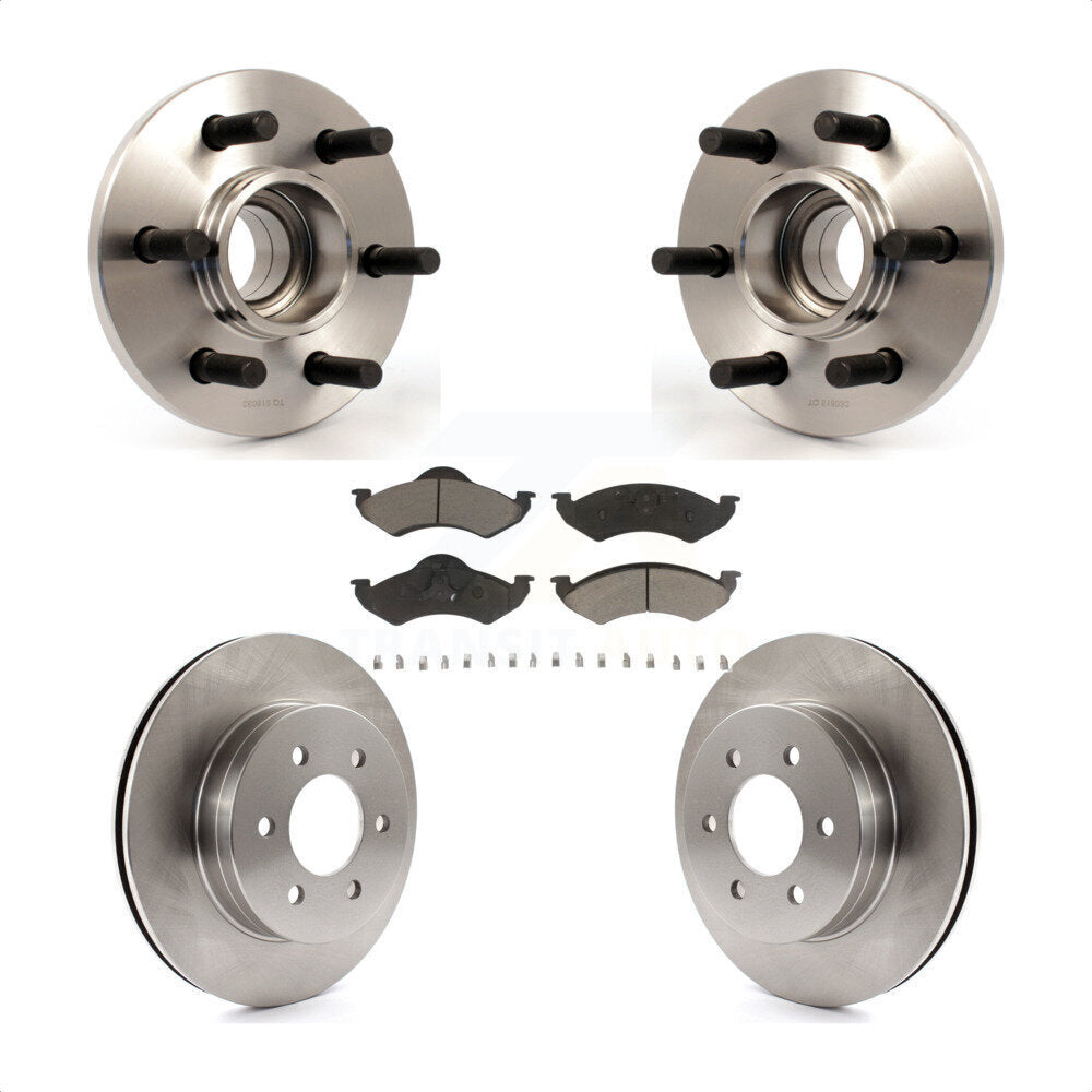 Kit de rotor et plaquettes de frein à disque, roulement de moyeu avant, pour Dodge Dakota Durang 2000 – 2002
