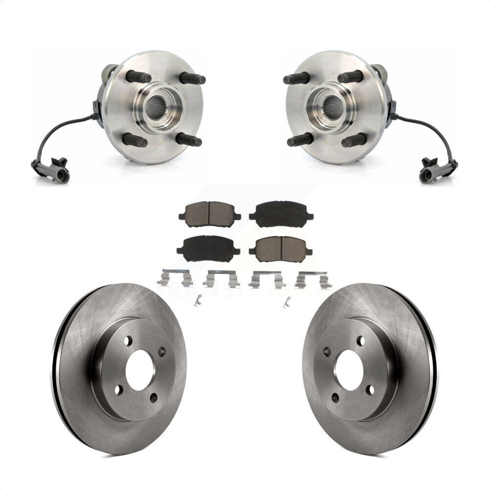 Kit de plaquettes de Rotor de frein, roulement de moyeu avant, pour Chevrolet Cobalt Pontiac G5 Saturn Io