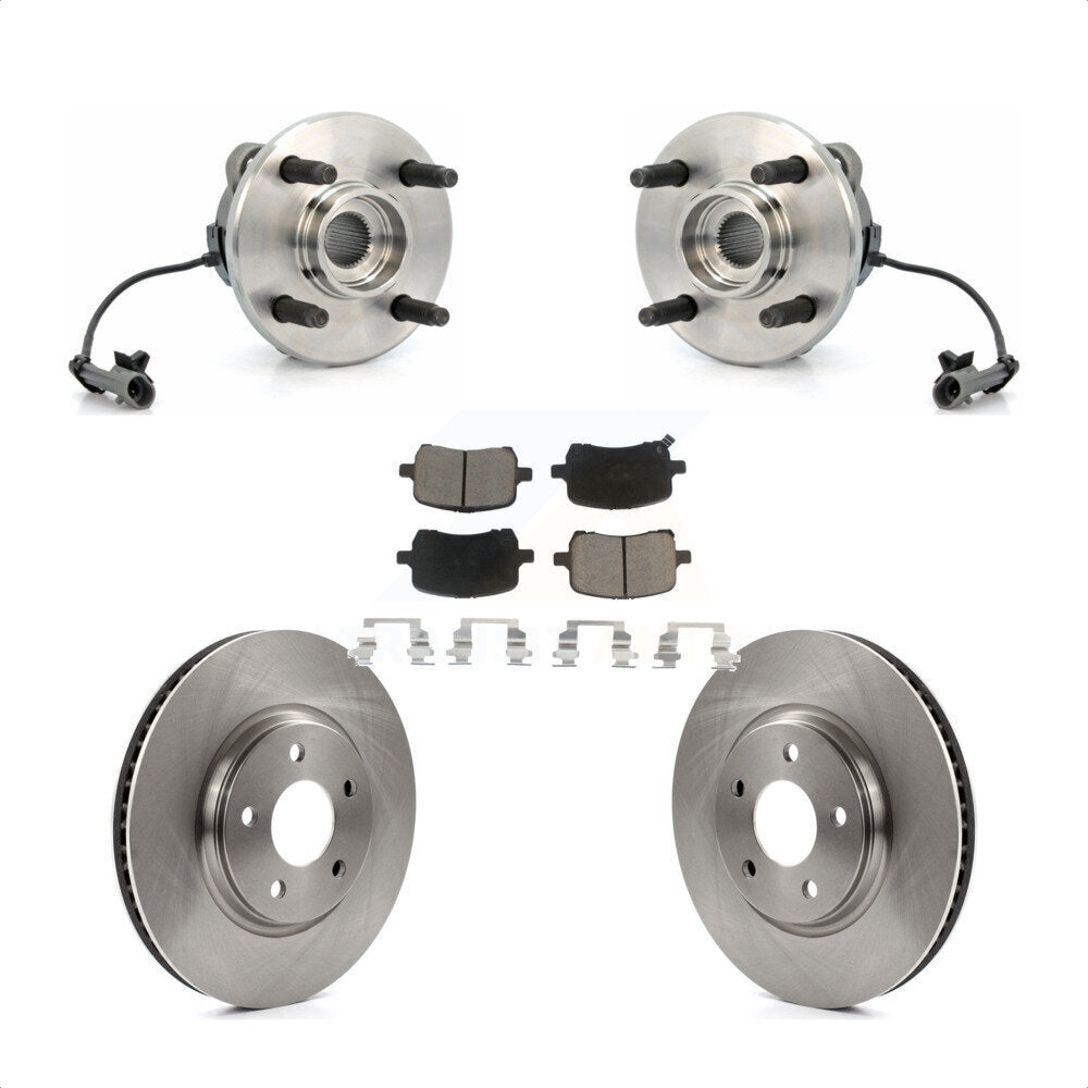 Kit de plaquettes de Rotor de frein, roulement de moyeu avant, pour Saturn Ion 2004 – 2007, avec roue à 4 écrous