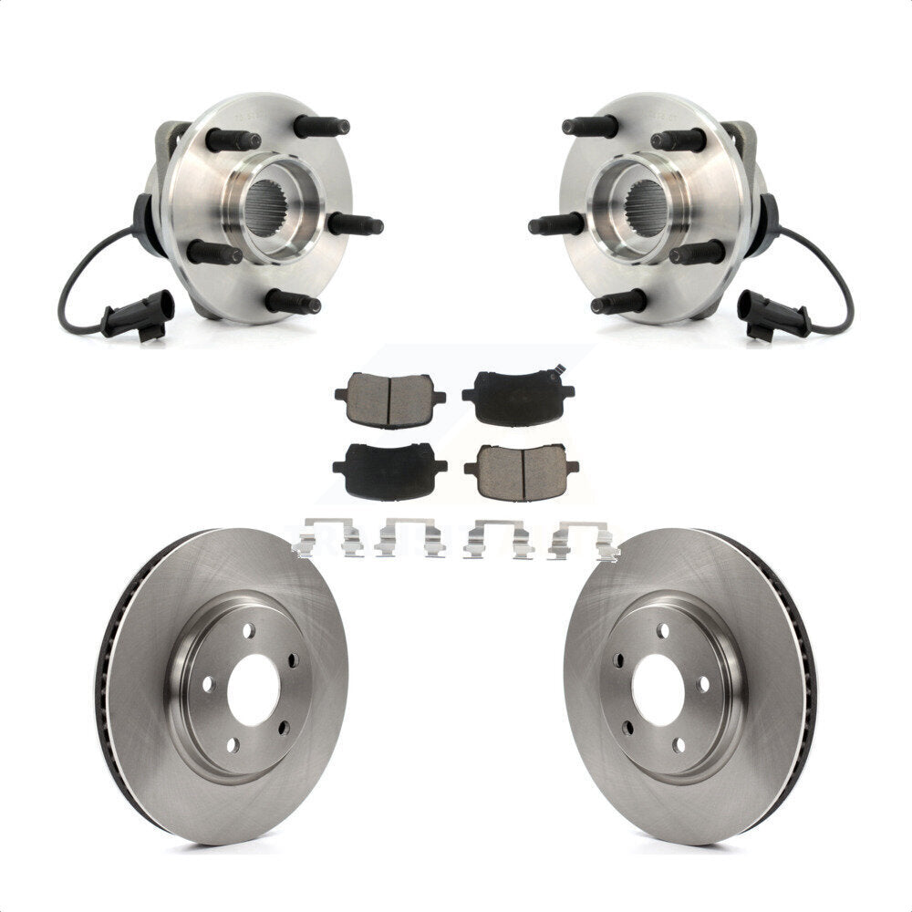 Kit de Rotor et de plaquettes de frein à disque, roulement de moyeu avant, pour Chevrolet Malibu HHR Pontiac G