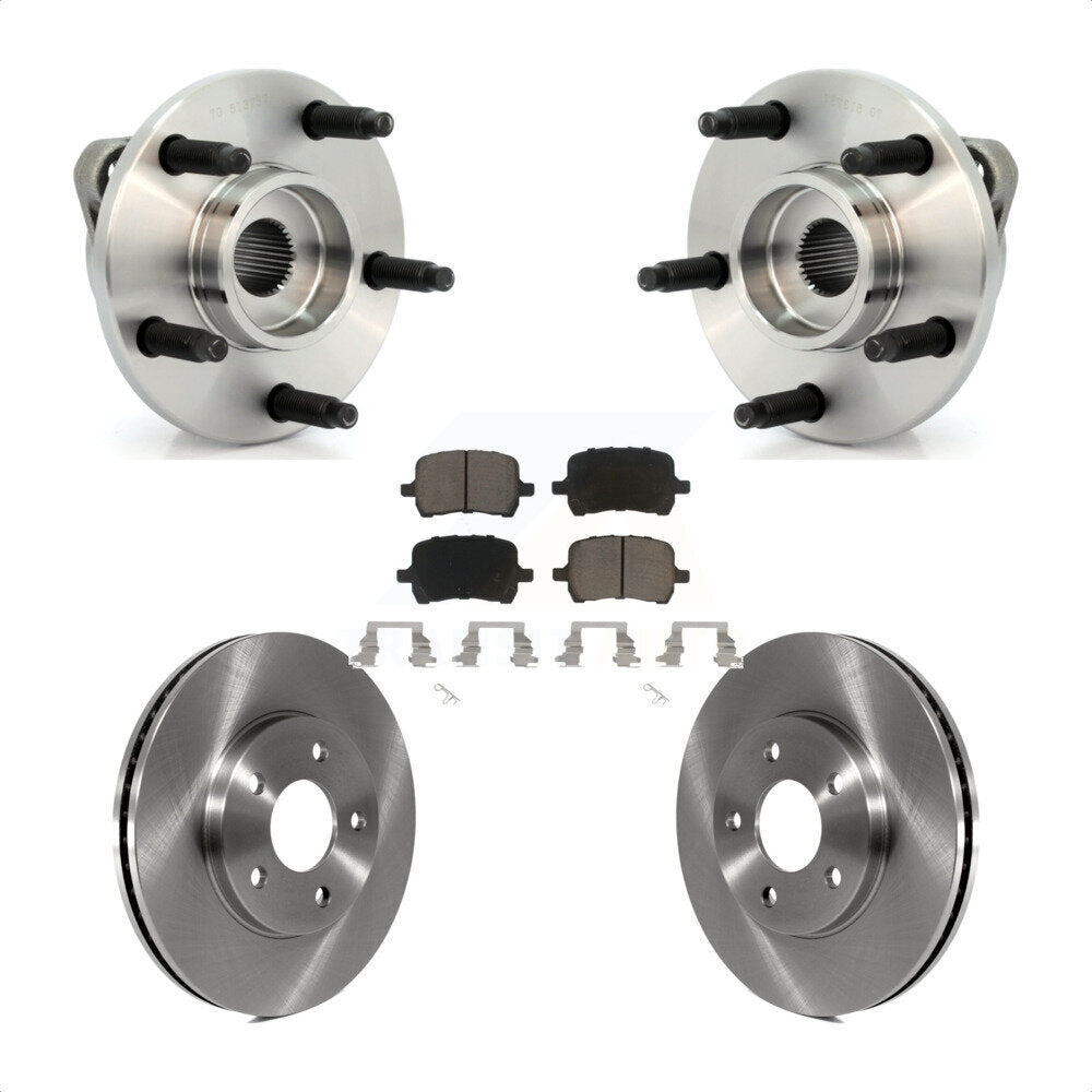 Ensemble de roulements de moyeu avant, Rotors et plaquettes de frein à disque, Kit pour Chevrolet HHR