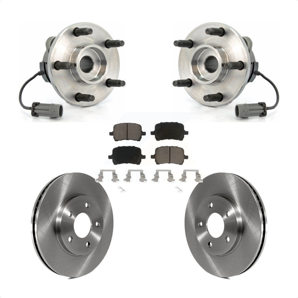 Ensemble de roulements de moyeu avant, Rotors et plaquettes de frein à disque, Kit pour Chevrolet HHR
