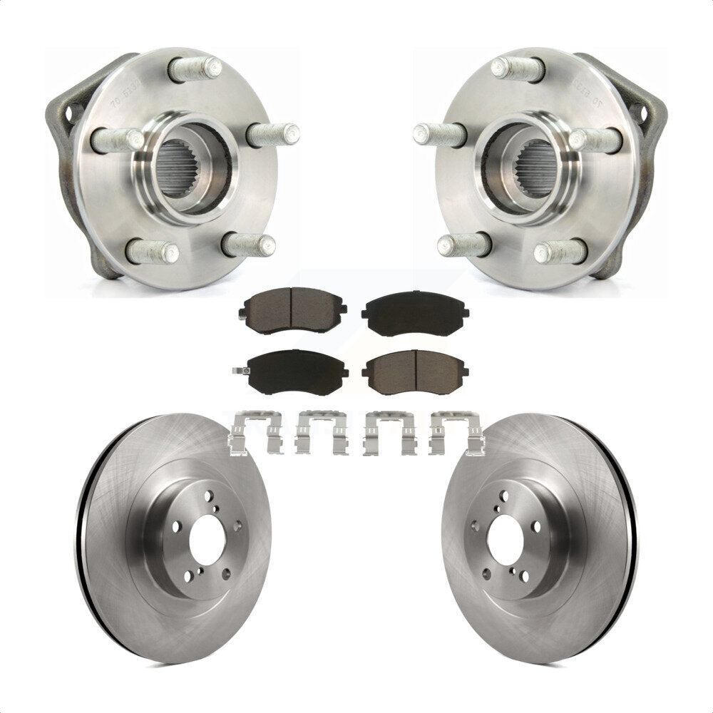 Ensemble de roulement de moyeu avant, Rotor de frein et Kit de plaquettes pour Subaru Outback Legac 2005