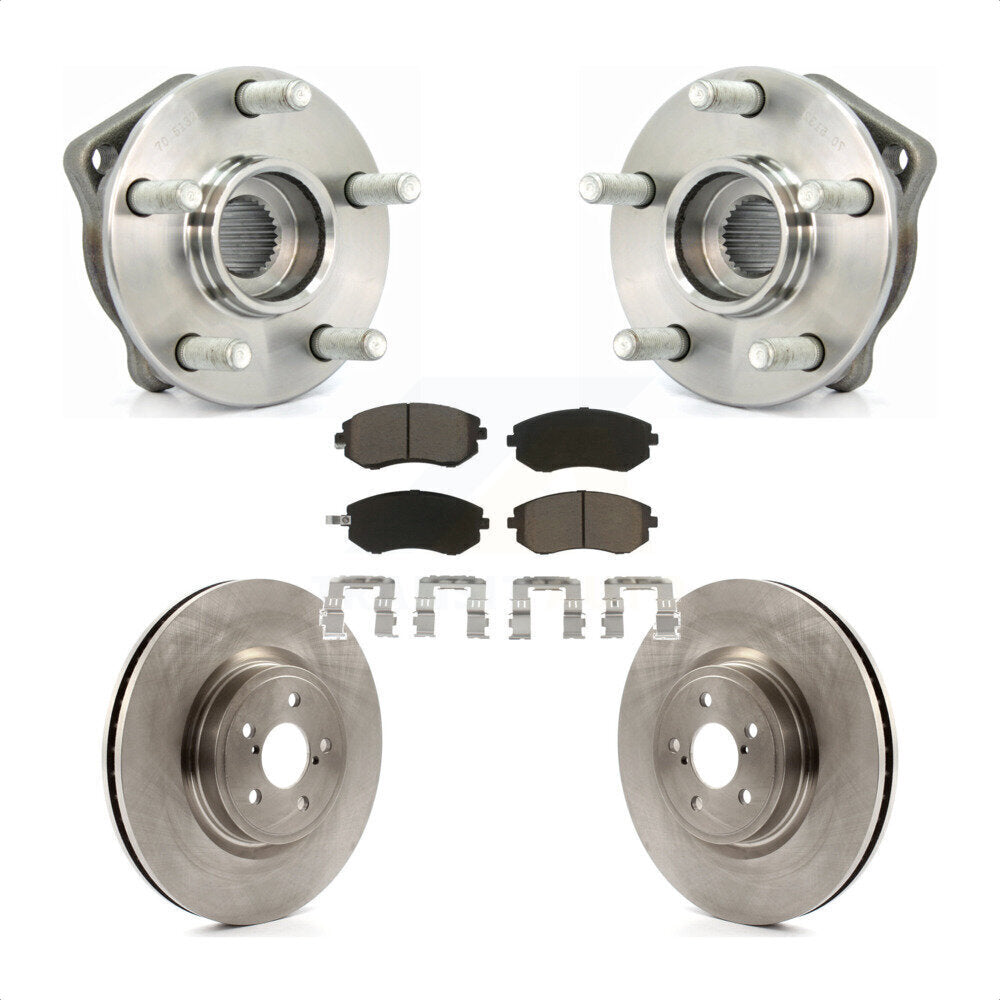 Ensemble de roulements de moyeu avant, Rotors et plaquettes de frein à disque pour Subaru Legacy