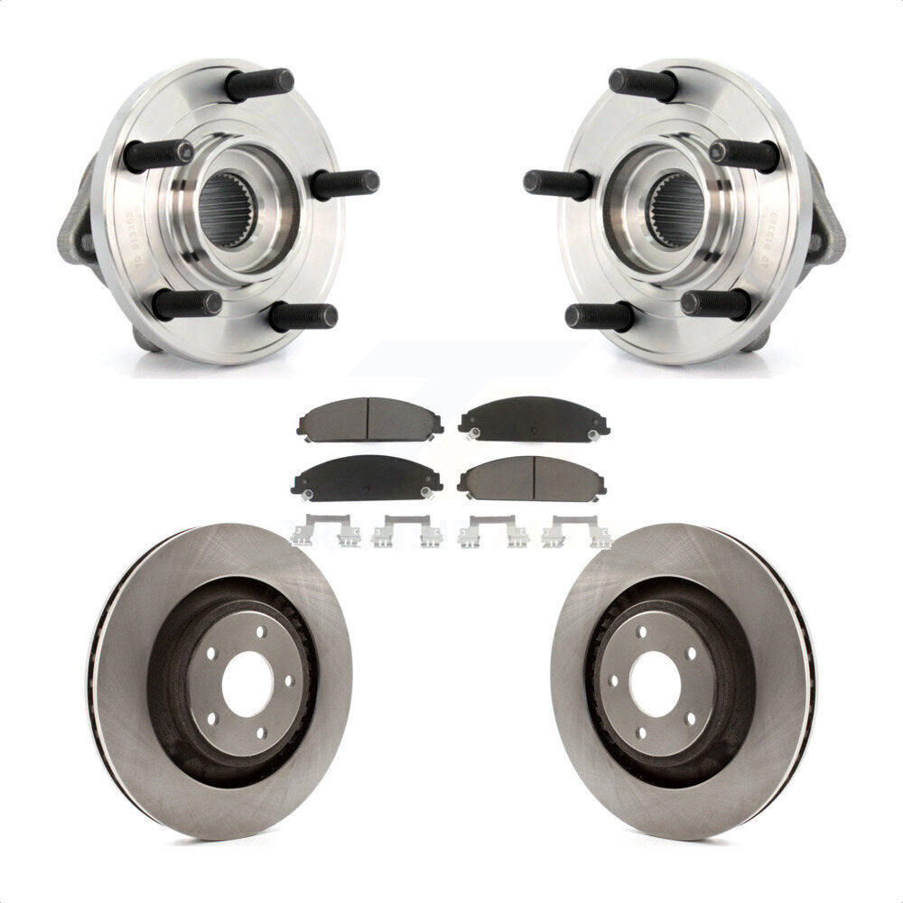 Kit de Rotor et de plaquettes de frein, roulement de moyeu avant, pour Chrysler 200 Dodge Avenger Calibe
