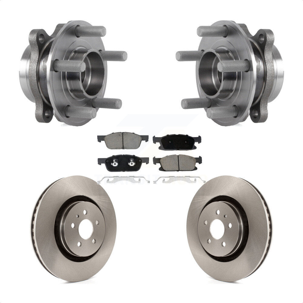 Kit de Rotor et plaquettes de frein, roulement de moyeu avant, pour Ford Fusion Lincoln MKZ continenta