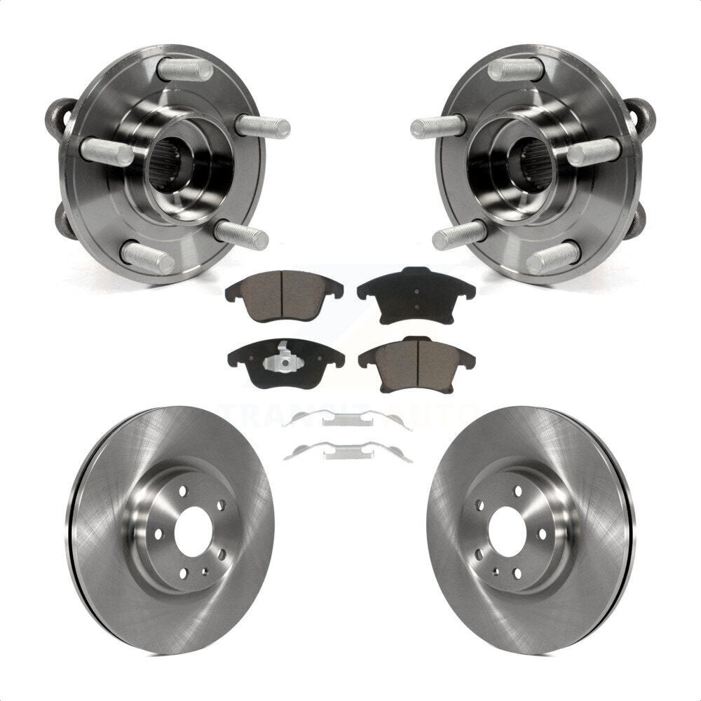 Kit de plaquettes de Rotor de frein à disque, ensemble de roulements de moyeu avant, pour Ford Fusion Lincoln MK