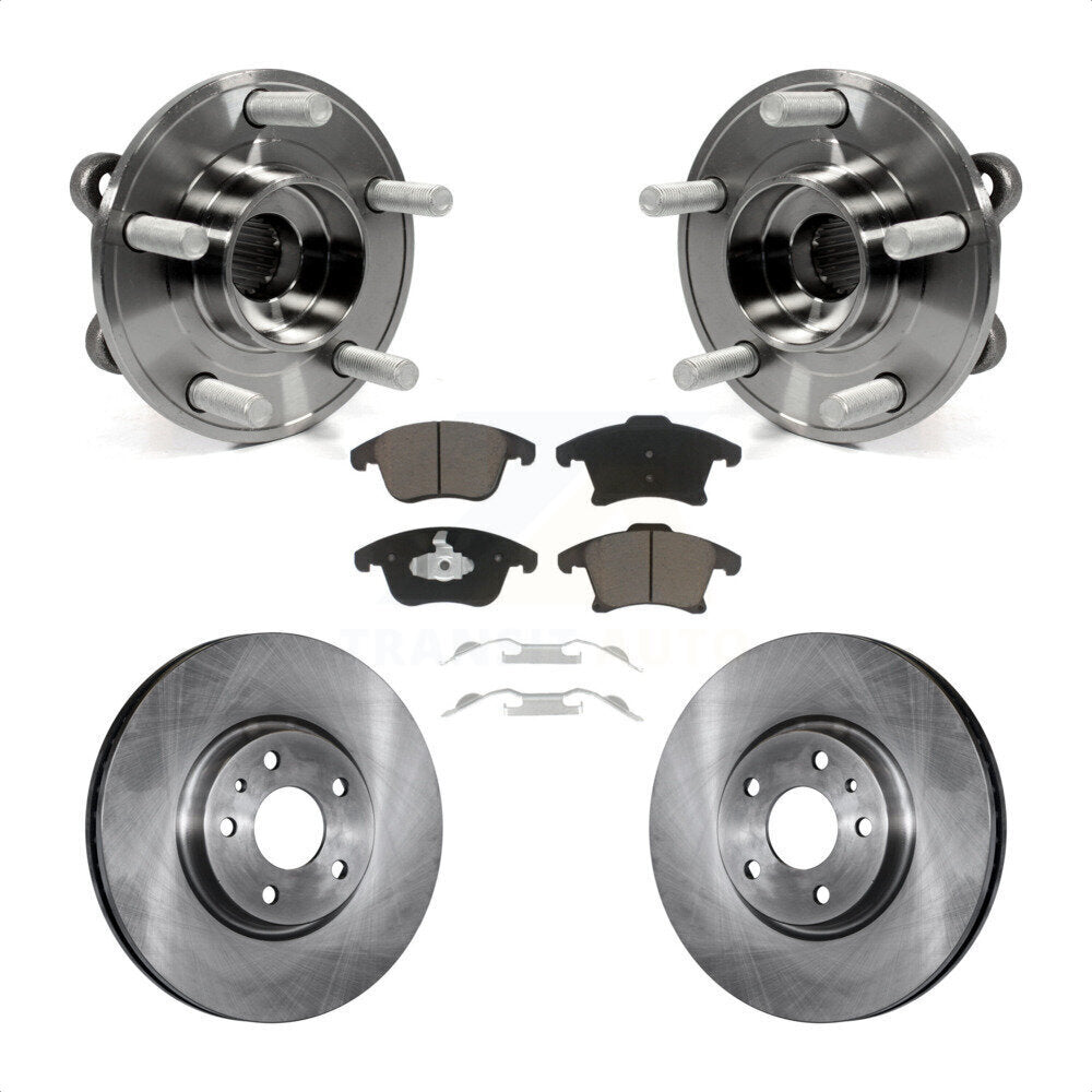 Kit de plaquettes de Rotor de frein à disque, ensemble de roulements de moyeu avant, pour Ford Fusion Lincoln MK