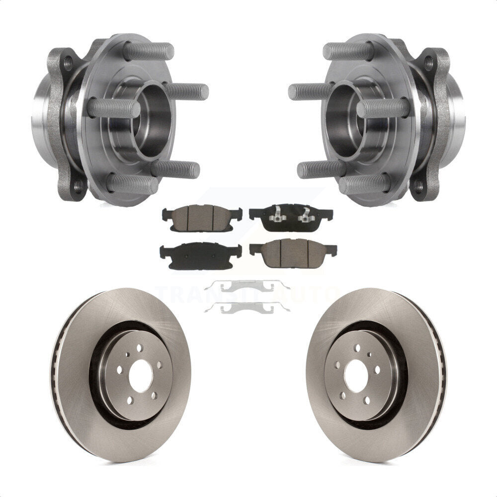 Kit de Rotor et plaquettes de frein à disque, roulement de moyeu avant, pour Ford Edge Lincoln Nautilus MK