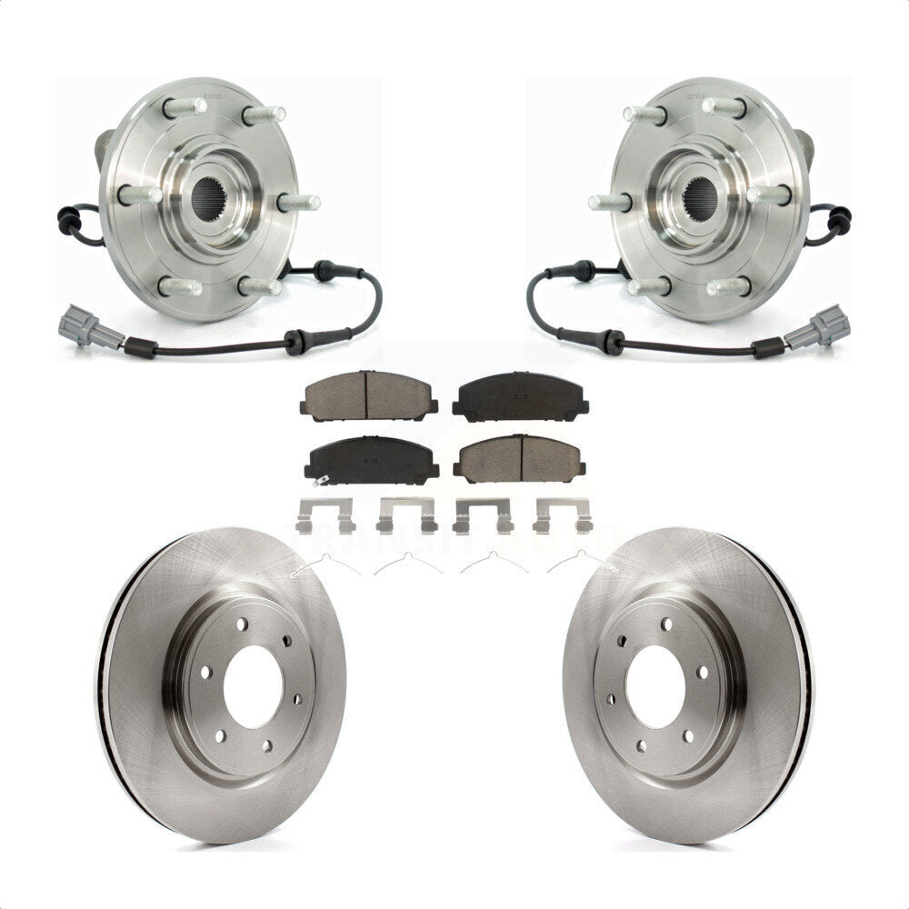 Kit de plaquettes de Rotor de frein à disque, roulement de moyeu avant, pour Nissan TITAN Armada INFINITI QX5
