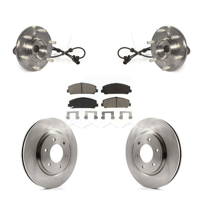 Ensemble de roulements de moyeu avant, Rotor de frein à disque et Kit de plaquettes pour Nissan TITAN Armad