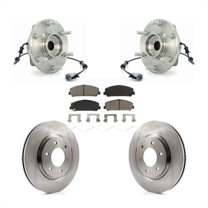 Ensemble de roulement de moyeu avant, Kit de plaquettes de Rotor de frein pour INFINITI QX56 2007 à partir de 04 0