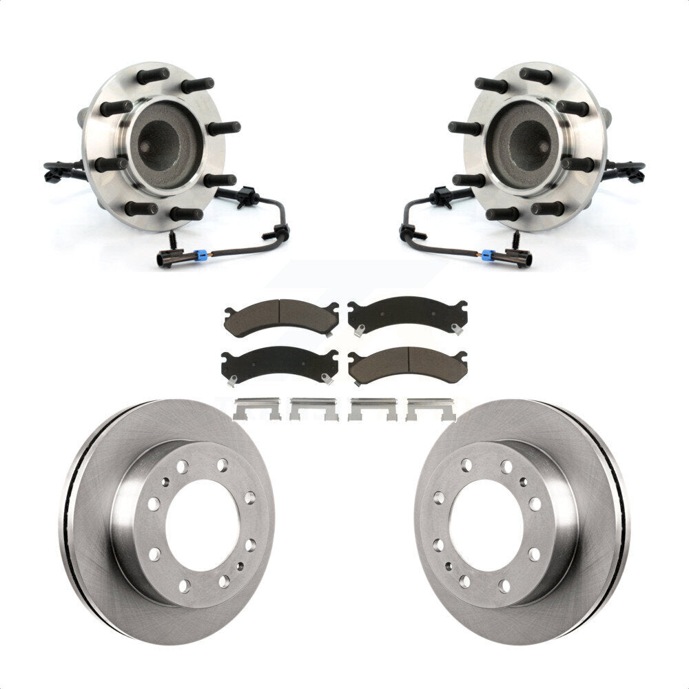Kit de plaquettes de Rotor de frein, roulement de moyeu avant, pour Chevrolet Express 3500 GMC Savana 450
