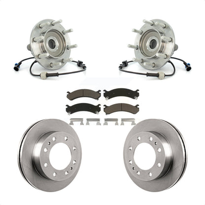 Kit de Rotor et plaquettes de frein, roulement de moyeu avant, pour Chevrolet GMC Sierra 3500 Silverad