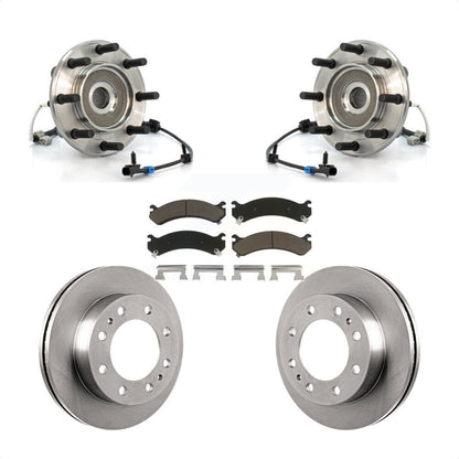 Kit de Rotor et plaquettes de frein, roulement de moyeu avant, pour GMC Sierra 3500 Chevrolet Silverad
