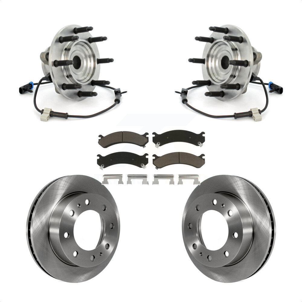 Kit de plaquettes de Rotor de frein, roulement de moyeu avant, pour GMC Chevrolet Sierra 2500 HD Silverad