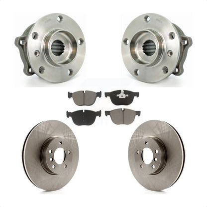 Kit de rotors de frein à disque et de plaquettes en céramique, ensemble de roulements de moyeu avant, pour BMW X5 X6