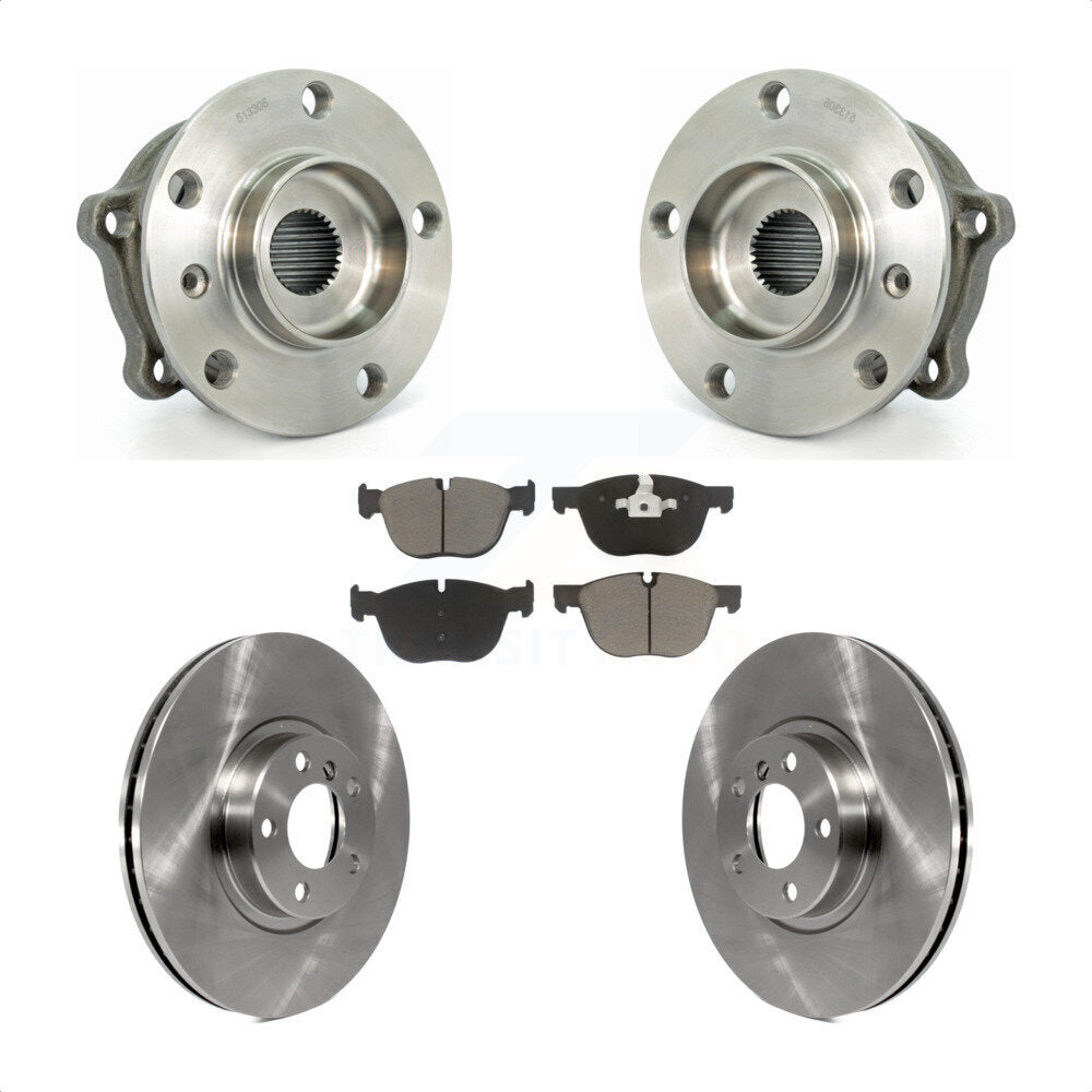 Ensemble de roulement de moyeu avant, Rotor de frein et Kit de plaquettes pour BMW X5 X6 M12 X 1.5 Threa