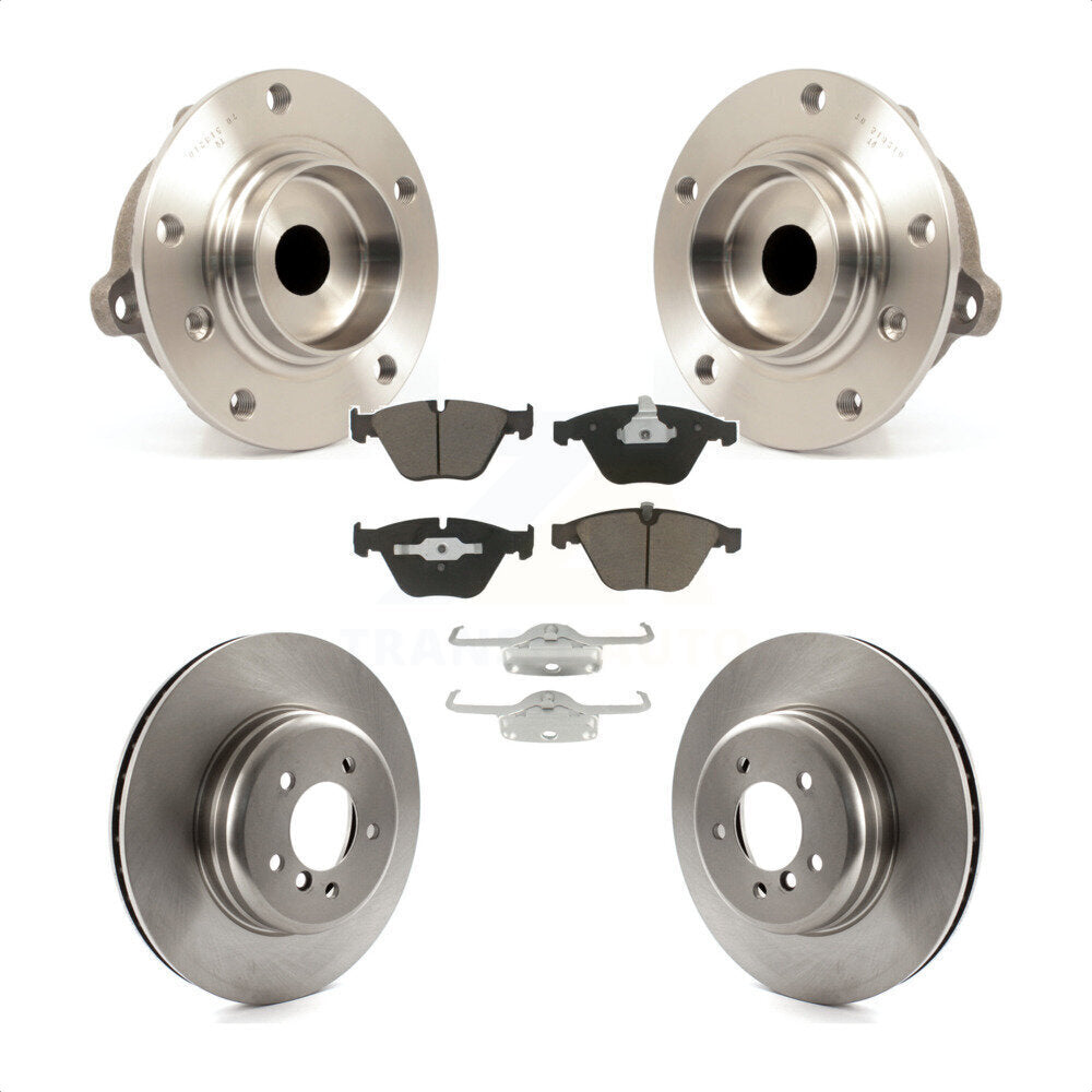 Kit de plaquettes de Rotor de frein, ensemble de roulements de moyeu avant, pour BMW 650i 645Ci 550i 545i 535