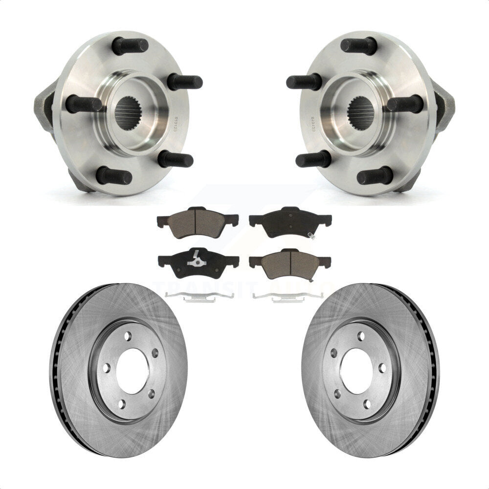 Kit de Rotor et plaquettes de frein, roulement de moyeu avant, pour Dodge Grand Caravan Chrysler Town