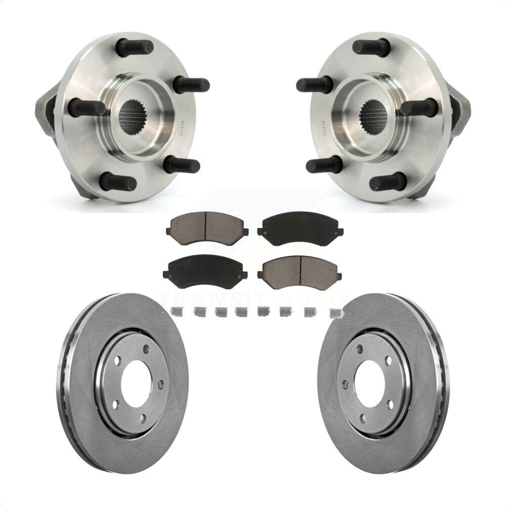 Kit de Rotor et plaquettes de frein, roulement de moyeu avant, pour Dodge caravane Grand Chrysler Town