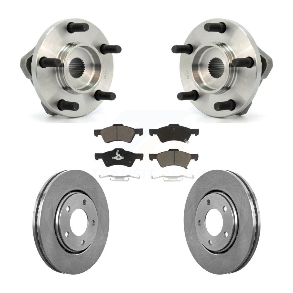 Kit de Rotor et plaquettes de frein à disque, roulement de moyeu avant, pour Dodge caravane Chrysler Voyage