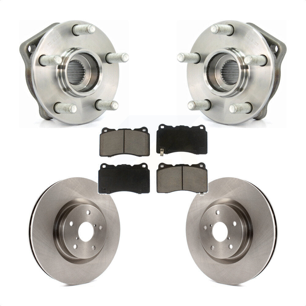 Ensemble de roulements de moyeu avant, Kit de plaquettes de Rotor de frein pour Subaru WRX Limited Bas 2014