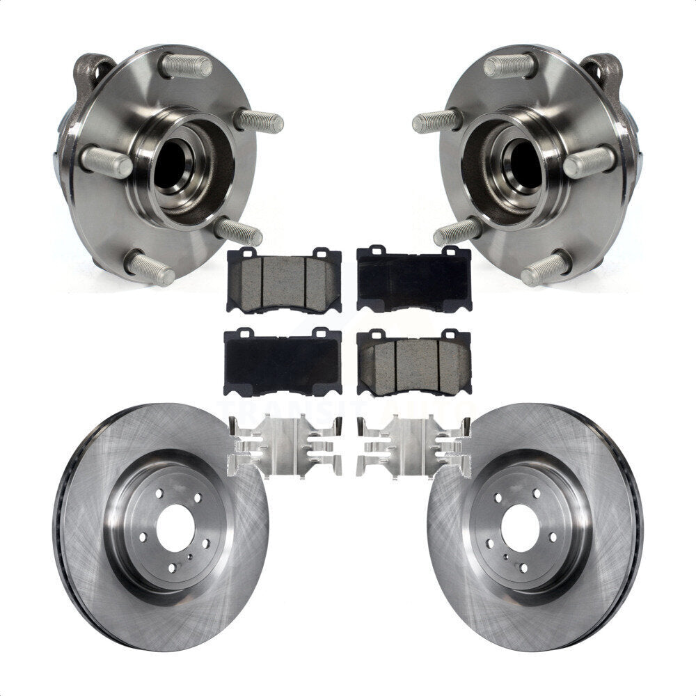 Kit de plaquettes de Rotor de frein, roulement de moyeu avant, pour INFINITI Q50 G37 Nissan 370Z Q60 M37