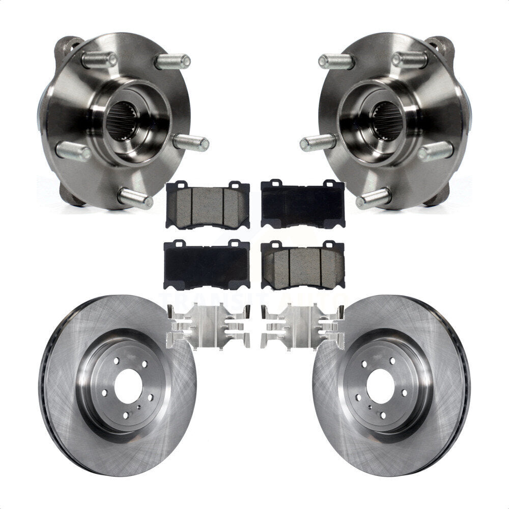 Kit de plaquettes de Rotor de frein, roulement de moyeu avant, pour INFINITI Q50 Q60 M37 FX50 QX70 Q70 M5