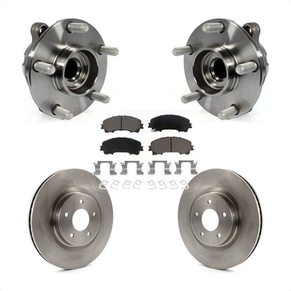 Ensemble de roulement de moyeu avant, Rotor de frein et Kit de plaquettes pour INFINITI Q50 QX50 Q60 RW