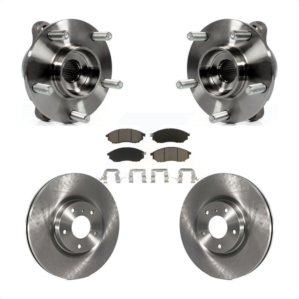 Kit de Rotor et plaquettes de frein, roulement de moyeu avant, pour INFINITI G37 EX35 G35 QX50 QX70 M3