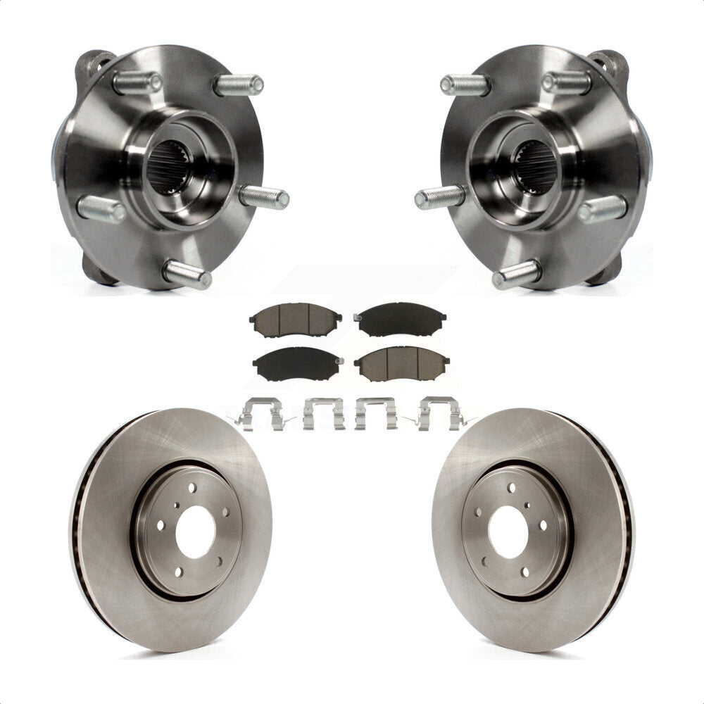 Kit de plaquettes de Rotor de frein à disque, ensemble de roulements de moyeu avant pour INFINITI FX35 FX37 FX4