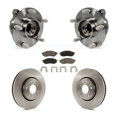 Ensemble de roulement de moyeu avant, Rotor de frein à disque et Kit de plaquettes pour INFINITI FX35 FX37 RW