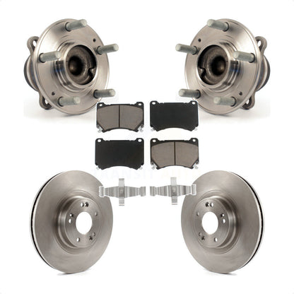 Ensemble de roulements de moyeu avant, Rotors et plaquettes de frein à disque, Kit pour Hyundai Genesis