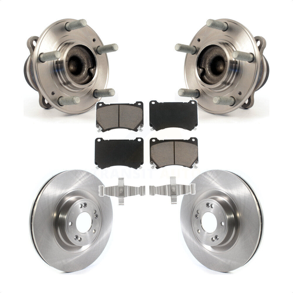 Kit de Rotor et plaquettes de frein à disque, ensemble de roulements de moyeu avant pour Hyundai Genesis Equu