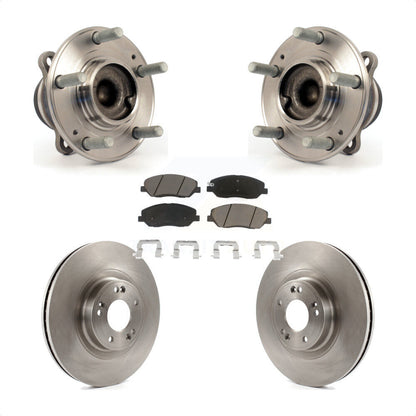 Ensemble de roulement de moyeu avant, Rotor de frein et Kit de plaquettes pour Hyundai Genesis 2012 3.8