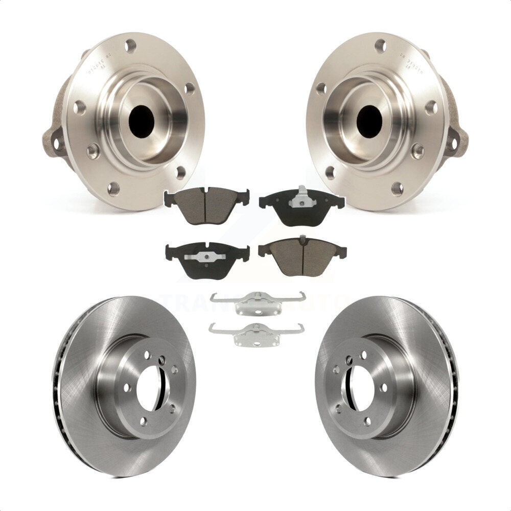 Ensemble de roulements de moyeu avant, Rotors et plaquettes de frein à disque, Kit pour BMW 530i 525i 528