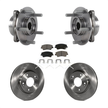Ensemble de roulements de moyeu avant, Rotors et plaquettes de frein à disque, Kit pour Hyundai Elantra