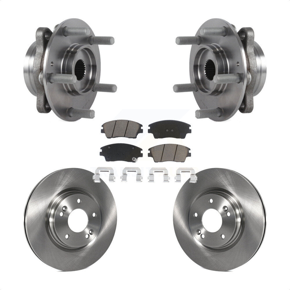 Kit de rotor et plaquettes de frein à disque, roulement de moyeu avant, pour Hyundai Elantra 2017 2020 1.6