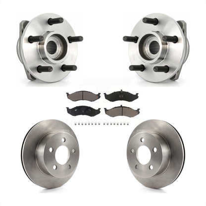 Ensemble de roulement de moyeu avant, Rotor de frein et Kit de plaquettes pour Jeep Wrangler Cherokee T