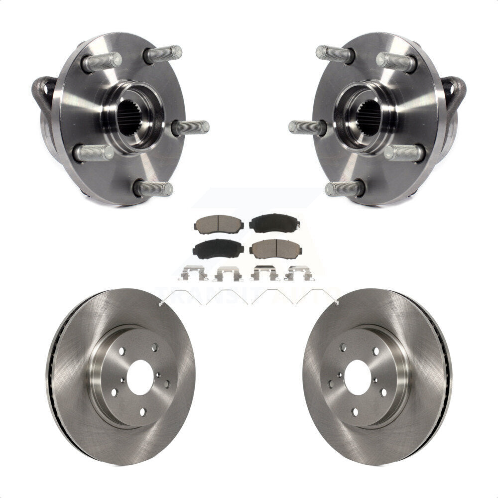 Ensemble de roulements de moyeu avant, Kit de plaquettes de Rotor de frein pour Subaru Legacy 2016 2019 2.5