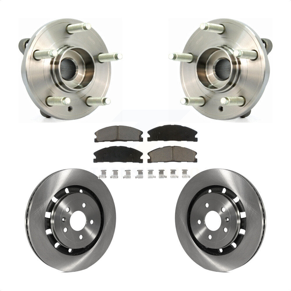 Kit de plaquettes de Rotor de frein à disque, roulement de moyeu avant, pour Ford Flex Taurus Lincoln MKT MK