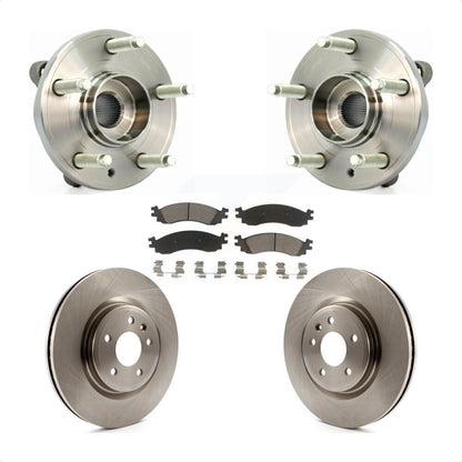 Ensemble de roulement de moyeu avant, Rotor de frein et Kit de plaquettes pour Ford Taurus SH 2010 – 2012