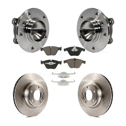 Ensemble de roulements de moyeu avant, Rotor de frein à disque et Kit de plaquettes pour BMW 335i 335is 335