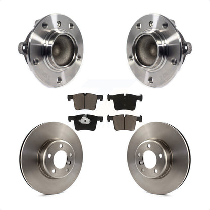 Ensemble de roulements de moyeu avant, Rotors de frein à disque et Kit de plaquettes en céramique pour BMW 335i