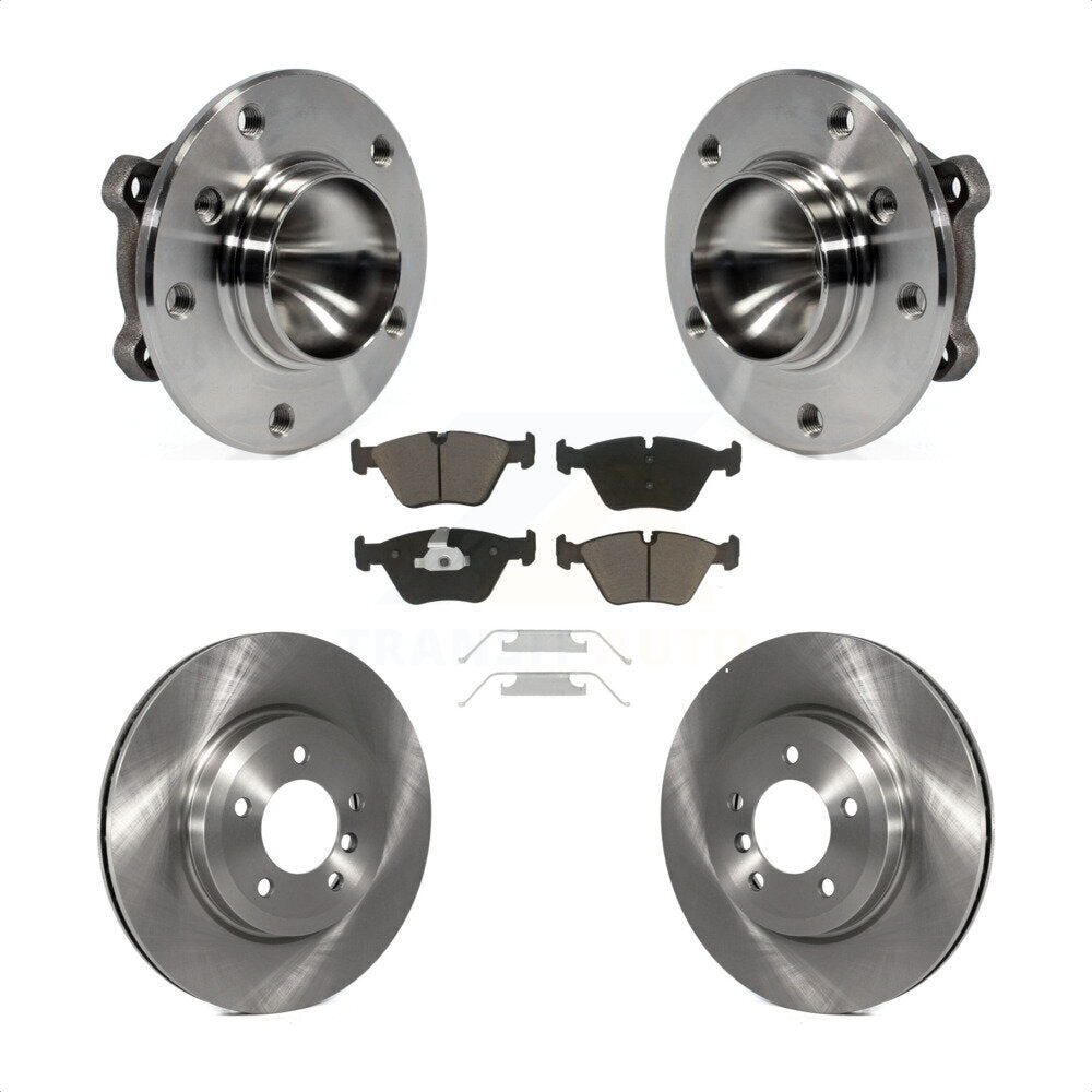 Kit de rotors et plaquettes de frein à disque d'assemblage de roulement de moyeu avant pour BMW 330Ci 2006