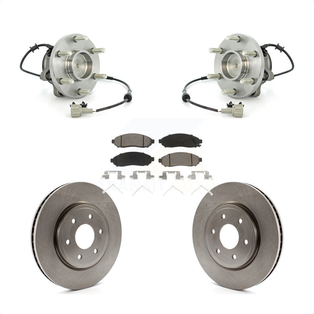 Kit de plaquettes de Rotor de frein à disque, roulement de moyeu avant, pour Nissan Frontier Pathfinder Xterr