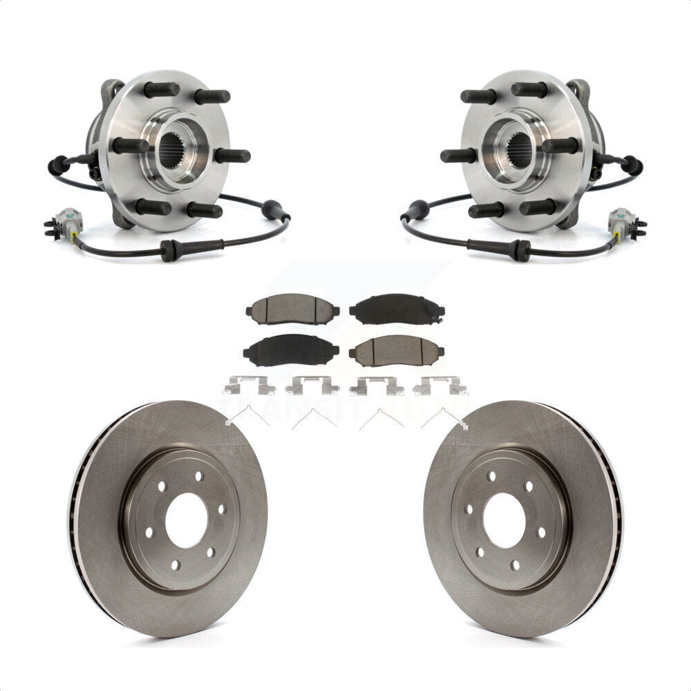 Kit de plaquettes de Rotor de frein à disque, roulement de moyeu avant, pour Nissan Frontier Pathfinder Xterr