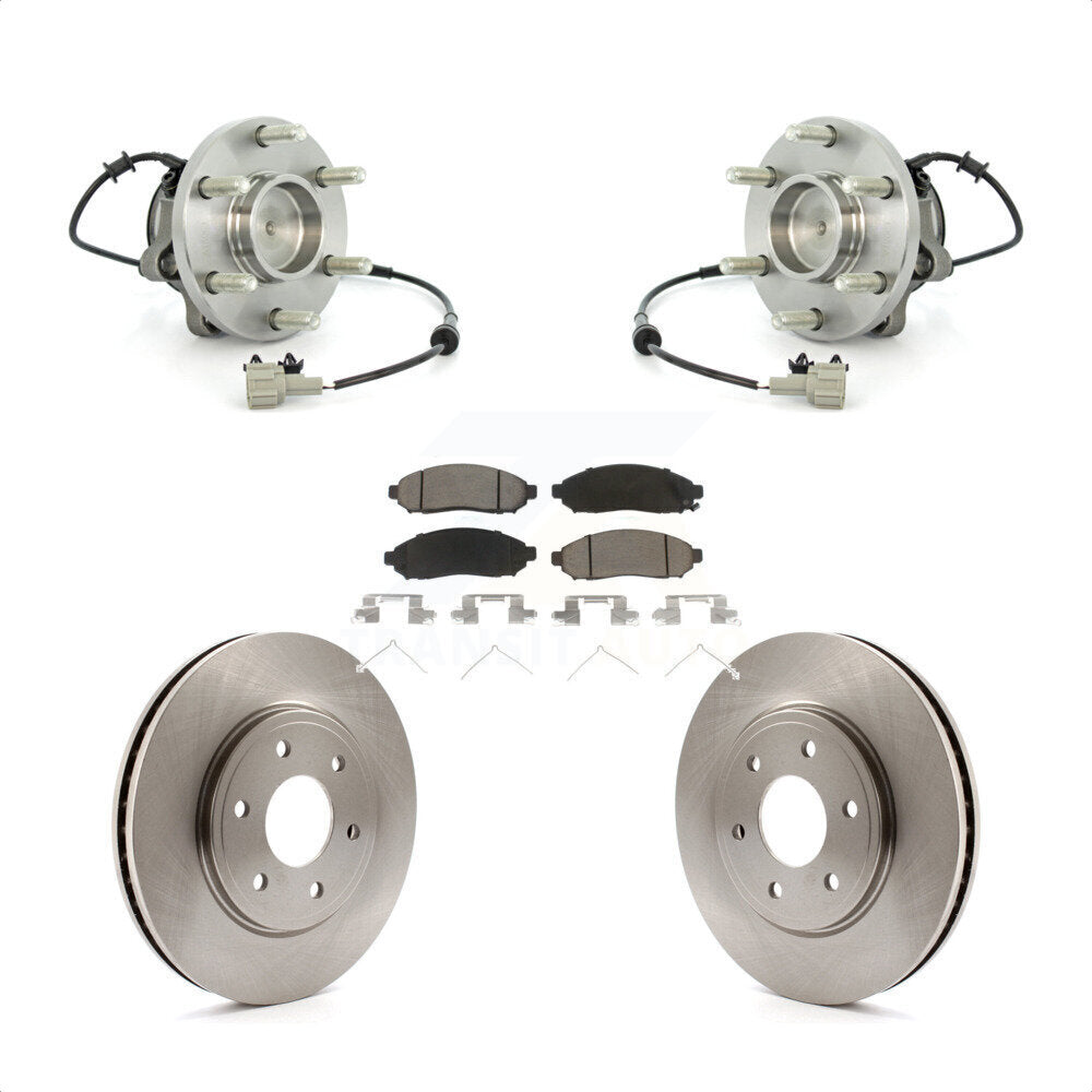 Kit de Rotor et plaquettes de frein à disque, roulement de moyeu avant, pour Nissan Frontier Suzuki Equato