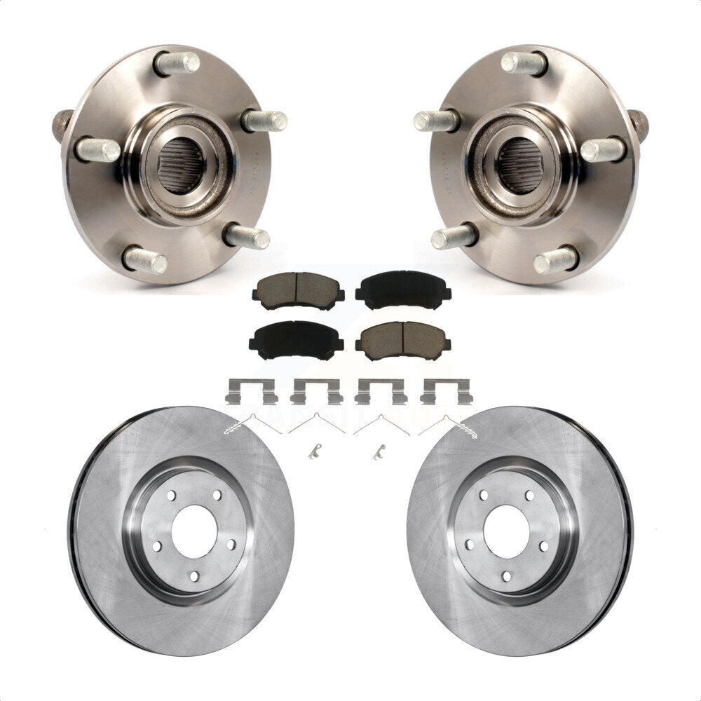Kit de Rotor et plaquettes de frein, roulement de moyeu avant, pour Nissan Sentra SE-R Spec V avec 2.5